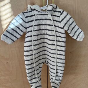 Baby Quilted Winter Faux Fur Lined Hooded Bunting (0-3M)